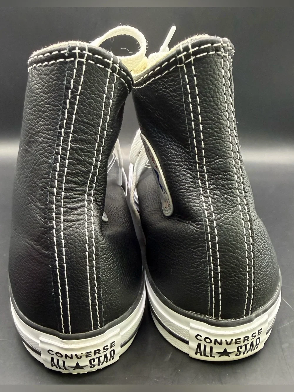 Converse Black & White Chuck Taylor High-Top Sneakers-W-11/M-9 - Picture 2 of 7